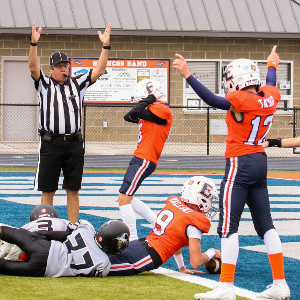 Touchdown during 2024 7th Grade Game